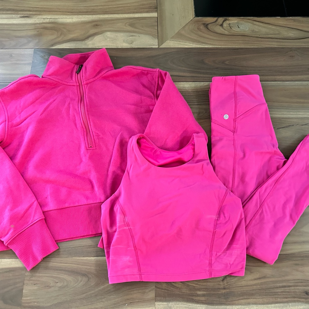 Zella 3 piece set leggings, tank and sweatshirt